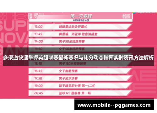 多渠道快速掌握英超联赛最新赛况与比分动态指南实时资讯方法解析 多渠道快速掌握英超联赛最新赛况与比分动态指南实时资讯方法解析